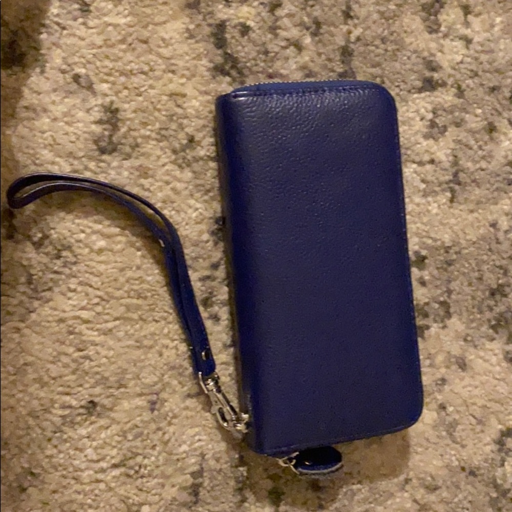 Blue wallet